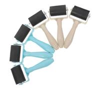 Vaguelly Lot de 6 Rouleaux en Caoutchouc pour Impression Artisanale, Outil d'impression Adapté la Peinture sur Plaque, pour Garçon et Filles et Tampons Créatifs