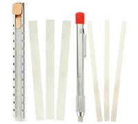 Vaguelly Marqueur en Porte-Crayon en Acier Inoxydable et 10 Recharges pour Marquage Métallique Industriel, Outil de Soudage Polyvalent pour Soudeurs