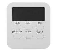 Vaguelly Minuteur De Cuisine Silencieux Numérique Compact en Plastique avec Affichage LCD pour Usage Domestique Et Jeux Adapté Aux Enfants