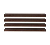 Vaguelly Moulures décoratives Vintage en Bois Or Brun, 4pcs 50 cm, Bordure de Cadre rétro européen pour décoration Murale et Salon