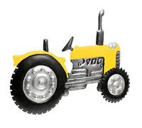 Vaguelly Panneau Décoratif Tracteur en Fer Jaune Décoration Murale Industrielle Stéréoscopique pour Jardin et Porche