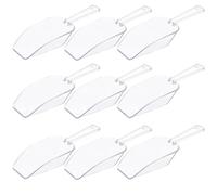 Vaguelly Pelles à Glace Plastique Transparentes 10Pièces Cuillères Doseuses Multifonctions Compactes À Main Pour Bonbons Desserts Café Et Thé Pour Restaurant Et Cuisine