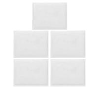 Vaguelly Pochettes plastiques pour cartes, 5 pièces adhésives transparentes en PVC, porte-cartes pratiques pour étiquetage logistique et permis, faciles à utiliser
