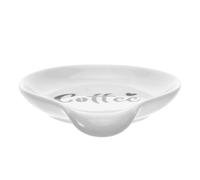 Vaguelly Repose-cuillère en Céramique Blanche pour Café et Thé, Usage | Surface Lisse, Entretien Facile, pour Station Café, Protège les Plans, Adapté aux Cuillères à Café