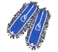 Vaguelly Serpillière de Remplacement pour Balai Frange 2 Pièces en Fil de Coton, Absorption d'eau et Performance de Nettoyage pour Murs et Sols