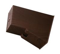 Vaguelly Support de Rangement Facile à Stocker en Plastique pour Couteaux Cuisine Marron Design Imitation Bois, Fond Plat Cuisine et Bureau