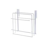 Vaguelly Support Mural Étagère de Rangement Portable Cuisine et Buffet Double Couche en Fer Blanc pour Planches à Découper et Torchons