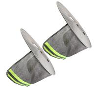 Vaguelly Visière de Protection Solaire Légère Bande Réfléchissante en Polyester Lot de 2 Pièces pour Casque de Chantier à Large Bord pour Activités Extérieures et Randonnée