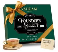 VAHDAM, Founder's Selection - Coffret, 6 Saveurs, 36 Sachets | Tea Gifts for Him & Her | 6 Saveurs, 36 Sachets