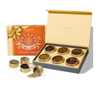 VAHDAM, GLOW - Coffret Cadeau, 6 Thes en vrac | Sans Gluten | Tea Gifts for Him & Her | 6 Thes, Sans Gluten