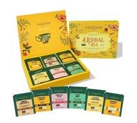 VAHDAM, Tisane, 6 Saveurs/36 Sachets | Tea Gifts for Rakhi | Rakhi Gift Hamper for Brother, Sister | Sans Cafeine ni Gluten