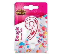 VAHINÉ - Bougie Chiffre 9 pour une Touche Gourmande dans vos Créations Pâtissières - Le Lot De 4
