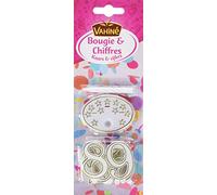 Vahiné Bougie/Chiffres en Plastique- Lot de 3