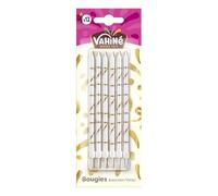 VAHINE Bougies d'anniversaire pour adultes, lot de 12 pièces, couleur rose, parfaites pour sublimer votre gâteau festif - Lot de 3