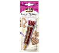 VAHINE Crayon Pâtissier Chocolat Noisette - Nappage Décoratif pour Gâteaux et Desserts - Format 23 g - Sans Huile de Palme - Fabriqué en France - Lot de 4