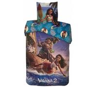 VAIANA 2 - DISNEY - PARURE DE LIT- HOUSSE DE COUETTE 140X200 CM + TAIE - 65X65 CM-NEUF.