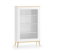 Vaisselier 2 portes Petits-meubles - Zora - 92 x 40 x 152cm - Blanc