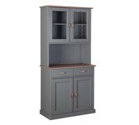 Vaisselier 4 Portes & 2 Tiroirs "Zernan" 191cm Gris