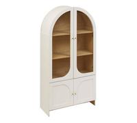Vaisselier 4 portes 4 niveaux ivoire H180cm - Atmosphera Créateur d'intérieur