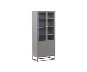 Vaisselier 4 Portes "Bakal" 190cm Gris