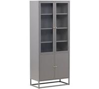 Vaisselier 4 Portes Bakal 190cm Gris