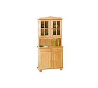 Vaisselier 4 Portes Bois Massif "Alienor" 198cm Naturel