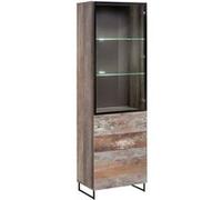 Vaisselier Design 2 Étagères "Plank" 194cm Naturel Marron G