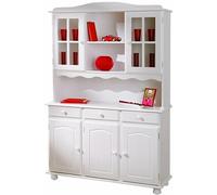 Vaisselier Siena 3 Portes Blanc, Dim : 43 x 130 x 198 cm --
