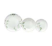 Vaisselle 18 Pièces Feuilles Porcelaine 1 cm