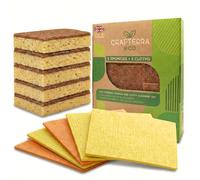 Vaisselle Biodégradable Plat & Salle de Bain Éponges et Chiffons de Nettoyage Eco. Cellulose & Cuivre Infusé Sisal Antibactérien Éponge & Chiffon Très Absorbant. Cuisine Vegan Scrubbers