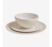 Vaisselle en new bone China de 12 pièces Oritia Blanc