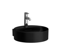 Val lave-mains à poser face inférieure meulée non percé 400x425x115mm noir mat - LAUFEN H8132817161091