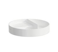 Val plateau organisateur rond en céramique 325x325x60mm blanc - LAUFEN H8702810000001
