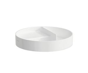 Val plateau organisateur rond en céramique 325x325x60mm blanc - LAUFEN H8702810000001