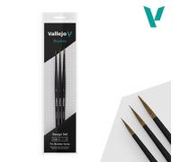 Createx Vallejo Jeu de pinceaux Pro Modeler Design 0-1-2