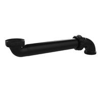 Valentin Raccordement lavabo Tubulure Gain de Place - ABS Noir - 1'1/4 - Ø 32 mm
