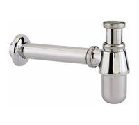 Valentin-Siphon de lavabo laiton grand culot européen chromé 33x42 avec sortie murale 13040000000