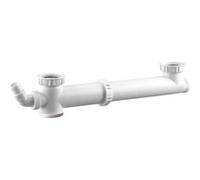 VALENTIN Tubulure évier 2 cuves, entraxe réglable 160/360 mm, 1 prise VALENTIN G