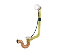 Valentin - Vidage automatique a cable pour baignoire avec volant metal. clapet et cuvette laiton chrome 2953000000