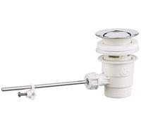 VALENTIN - Vidage de lavabo plastique clapet laiton tirette H lanterne Ø 32mm - 602