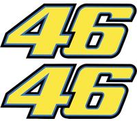 Valentino Rossi Autocollant de moto The Doctor - Résistant aux intempéries pour voiture, moto et scooter - Article de fans de Moto GP (10 cm)