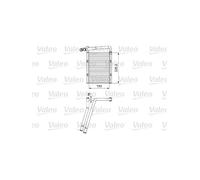 VALEO Échangeur de chaleur, chauffage intérieur 811548
