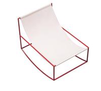 Valerie Objects First Rocking Chair Rouge/Cuir