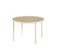 Valerie Objects Wooden Table de Salle à Manger Ø120 Ivoire/Chêne