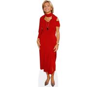 Valerie Pecresse (Red Dress) Silhouette en Carton Taille Mini