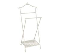 Valet de nuit blanc-teinte, L46 x H98 x P35 cm --