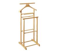 Valet de nuit en bois massif coloris naturel, Dim : L47 x P36 x H102 cm --