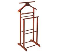 Valet de nuit en bois massif couleur cerisier, Dim : L47 x P36 x H102 cm --