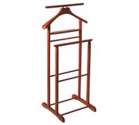 Valet de nuit en bois massif couleur cerisier, Longueur 47 x Profondeur 36 x Hauteur 102 cm