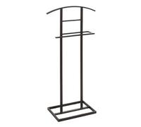 Valet de nuit en métal noir - longueur 45 x profondeur 26 x hauteur 101 cm - -